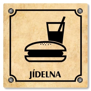 Jídelna, 100x100mm, pergamen, Kansas
